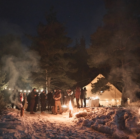 Soirée Raclette au feu de bois