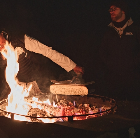 Soirée Raclette au feu de bois